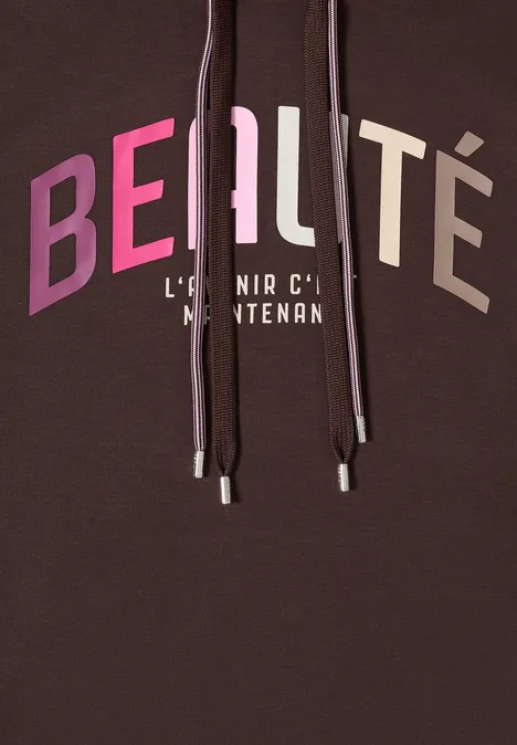 Chemise à capuche macchiato brown