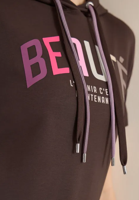 Chemise à capuche macchiato brown