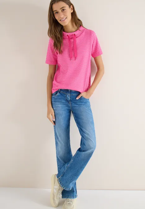 T-shirt deux tons beetroot pink