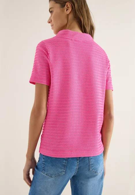 T-shirt deux tons beetroot pink