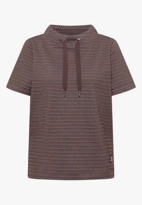 T-shirt deux tons macchiato brown