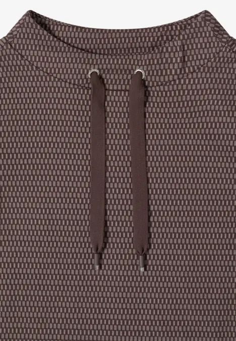 T-shirt deux tons macchiato brown