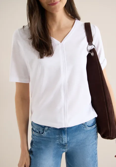 T-shirt au look tunique White
