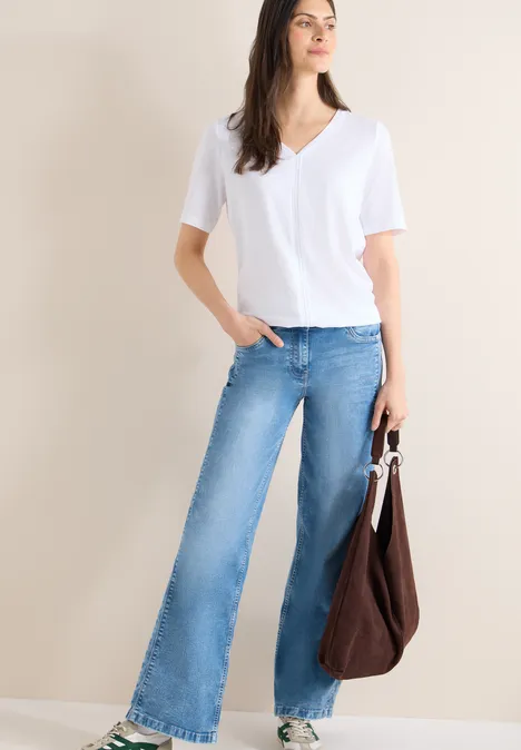 T-shirt au look tunique White