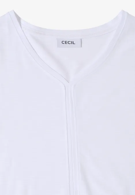 T-shirt au look tunique White