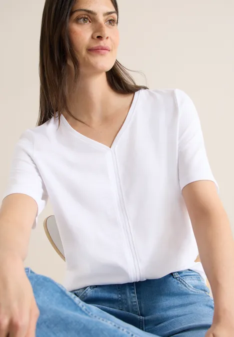 T-shirt au look tunique White