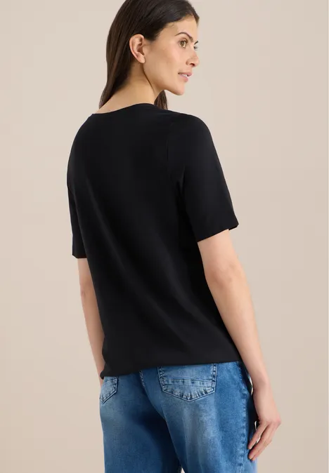 T-shirt au look tunique Black