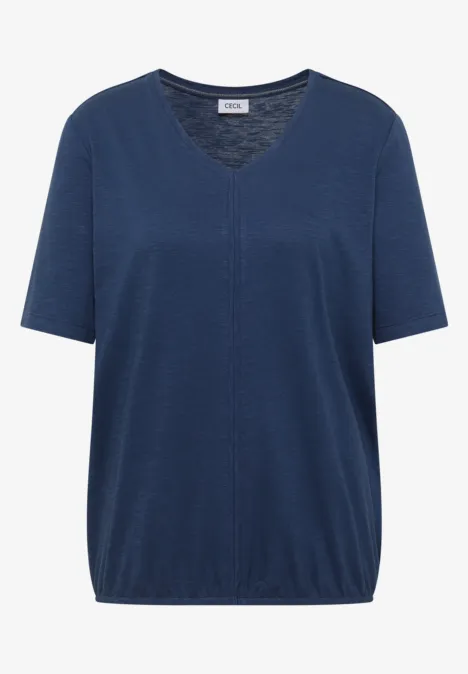 T-shirt au look tunique sporty denim blue