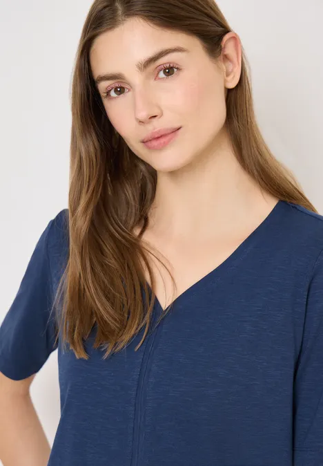 T-shirt au look tunique sporty denim blue