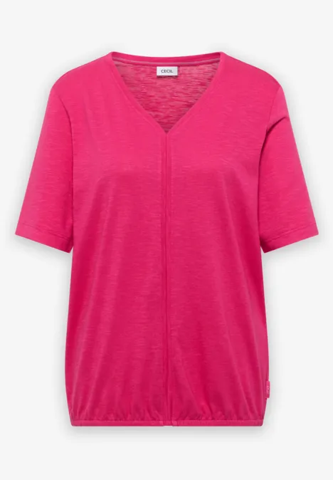 T-shirt au look tunique beetroot pink