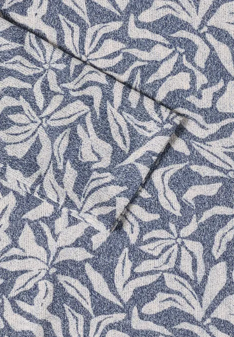 T-shirt à capuche Two-Tone sporty denim blue