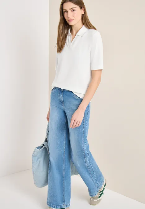 Poloshirt vanilla white