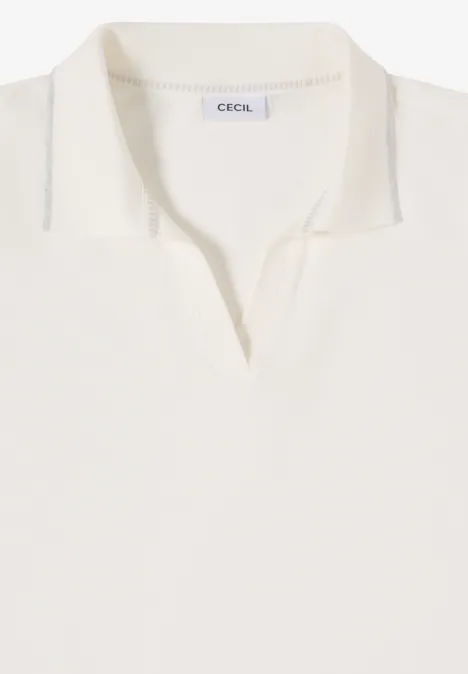 Poloshirt vanilla white