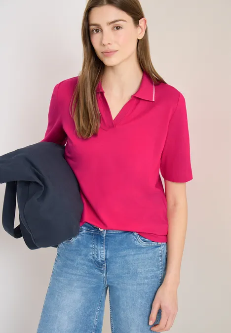Poloshirt beetroot pink