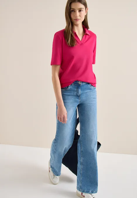 Poloshirt beetroot pink