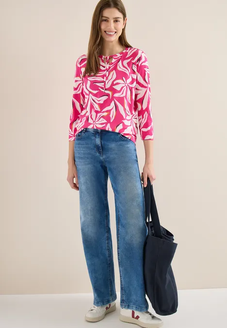 T-shirt au look tunique beetroot pink