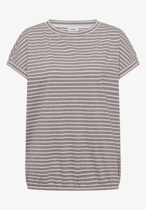 T-shirt à rayures macchiato brown