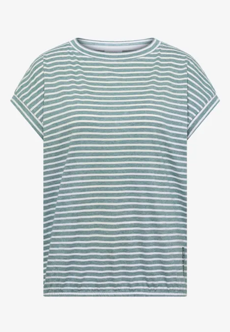 Kurzarm T-Shirt mit elastischem Saum jungle green Kurzarm T-Shirt mit elastischem Saum jungle green