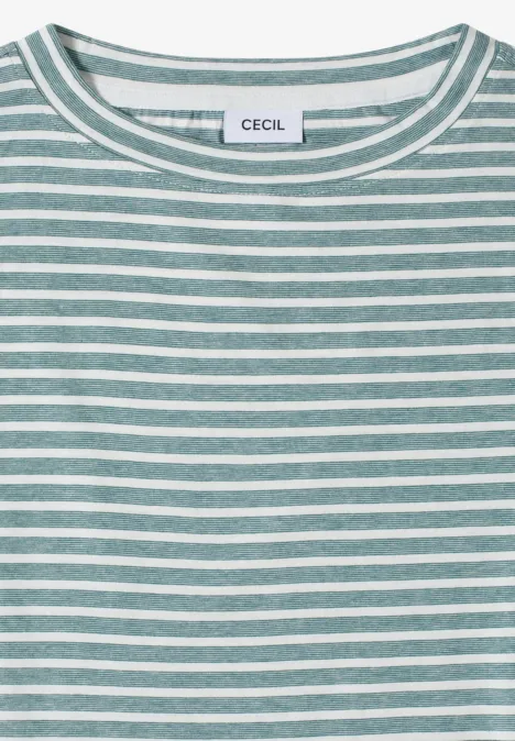 Kurzarm T-Shirt mit elastischem Saum jungle green Kurzarm T-Shirt mit elastischem Saum jungle green