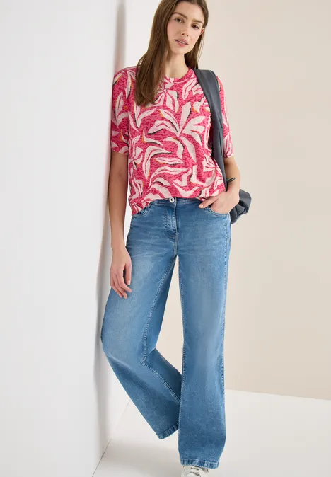 T-shirt avec impression beetroot pink