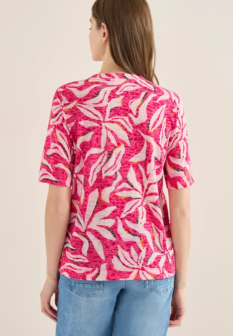 T-shirt avec impression beetroot pink