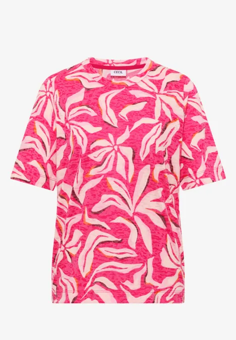 T-shirt avec impression beetroot pink