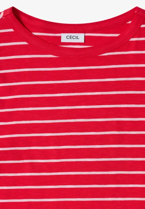 Koszulka w paski glazed apple red