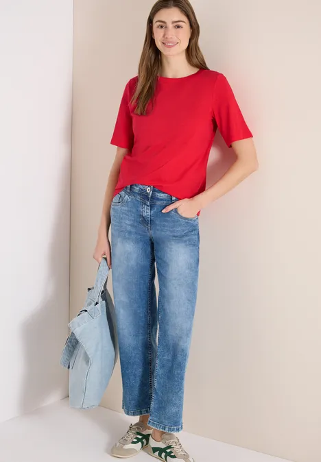 T-shirt en couleur unie glazed apple red