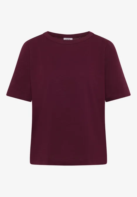 T-shirt en couleur unie sweet grape red
