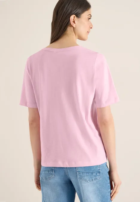 T-shirt en couleur unie light blush rose