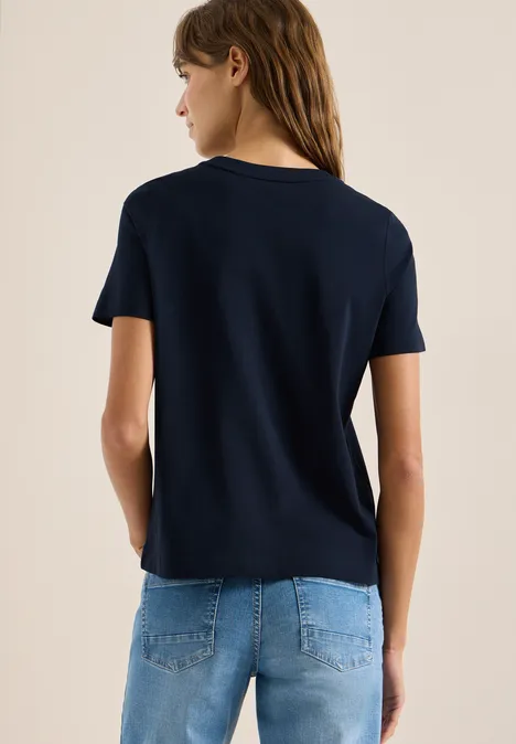 T-shirt avec impression sur le devant universal blue