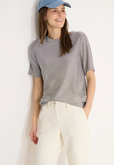 T-shirt à rayures macchiato brown