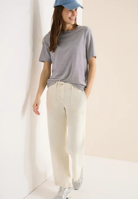 T-shirt à rayures macchiato brown