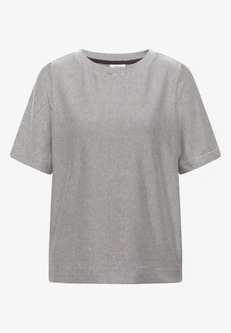 T-shirt à rayures macchiato brown