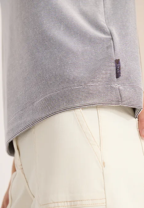 T-shirt à rayures macchiato brown