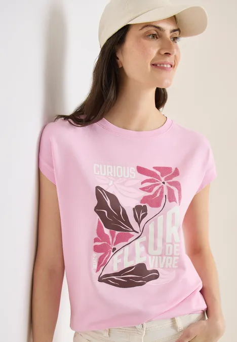 T-shirt avec impression sur le devant light blush rose