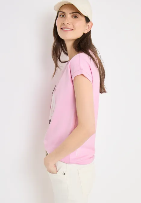 T-shirt avec impression sur le devant light blush rose
