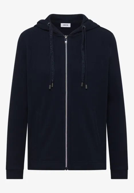 Jas met lange mouwen, capuchon en zakken universal blue Jas met lange mouwen, capuchon en zakken universal blue