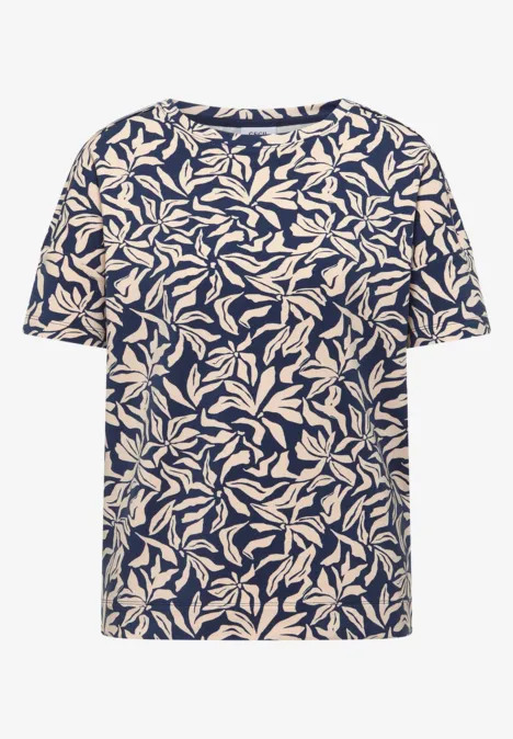 T-shirt avec détail d'épaule sporty denim blue