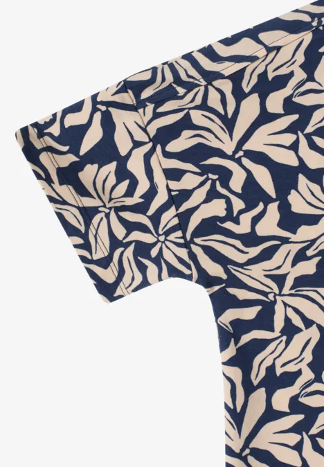 T-shirt avec détail d'épaule sporty denim blue