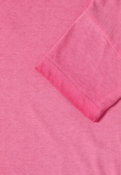 Chemise à teinture de tissu beetroot pink