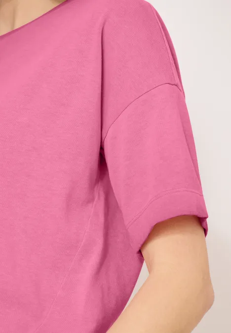 Chemise à teinture de tissu beetroot pink