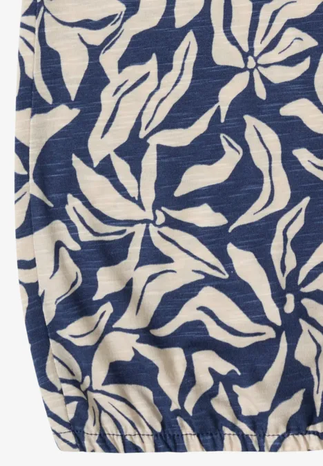 T-shirt au look tunique sporty denim blue