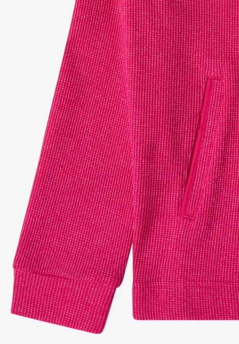 Jacke mit Kapuze und Streifenmuster beetroot pink Jacke mit Kapuze und Streifenmuster beetroot pink
