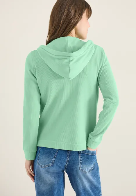 Jacke mit Kapuze und Streifenmuster juicy lime Jacke mit Kapuze und Streifenmuster juicy lime