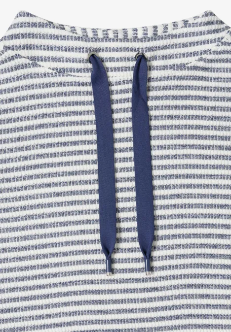 T-shirt à col funky et structure sporty denim blue