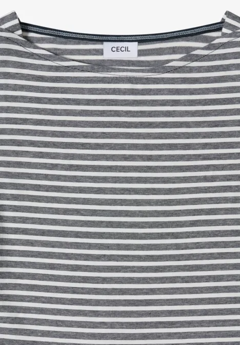 Kurzarm Shirt mit seitlicher Raffung universal blue Kurzarm Shirt mit seitlicher Raffung universal blue