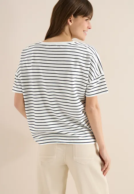 T-shirt rayé universal blue