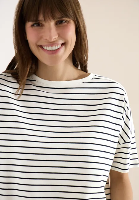 T-shirt rayé universal blue