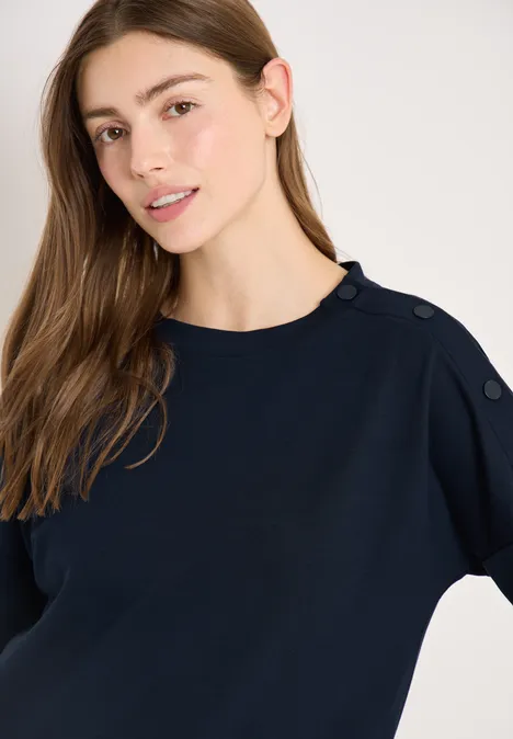 T-shirt avec détail de boutons universal blue